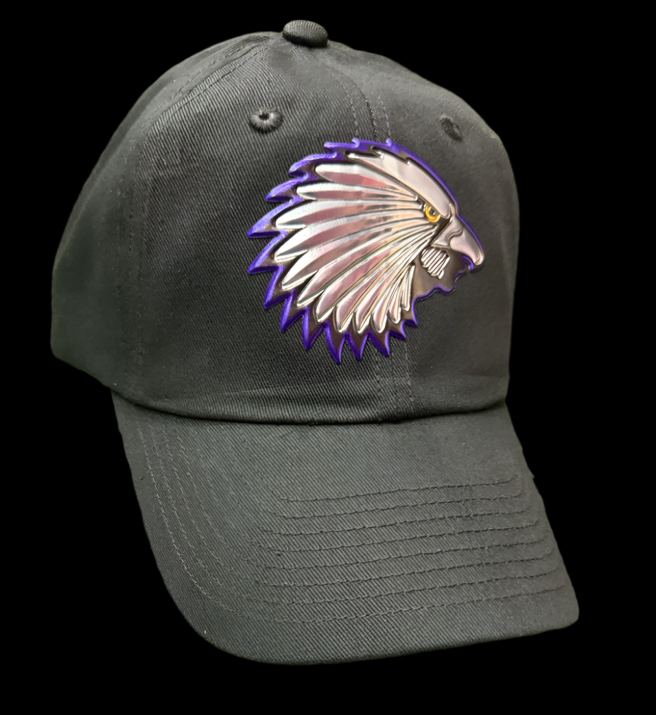 Haudenosaunee Nationals Chrome Logo Black Dad Hat