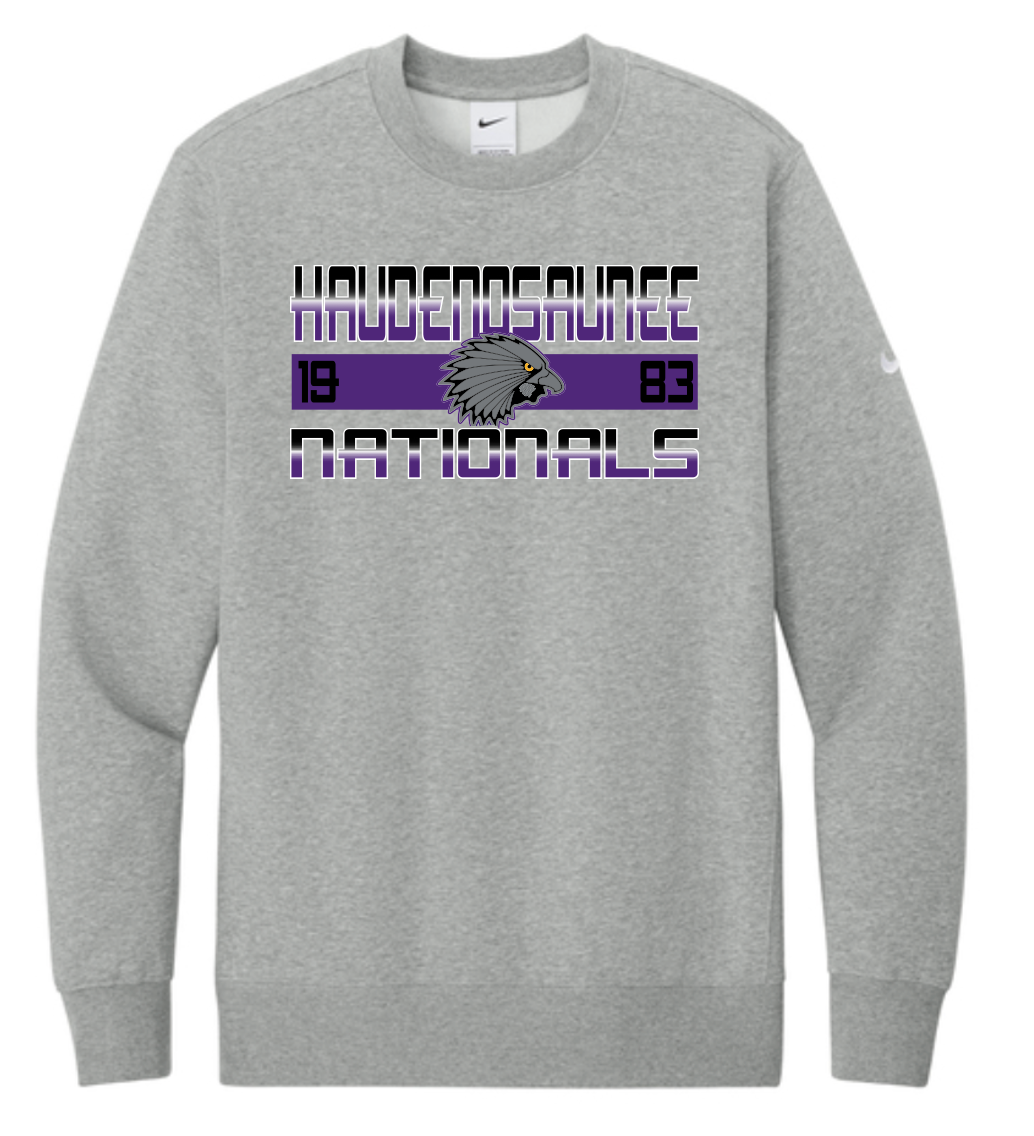 Haudenosaunee Fade Nike Club Fleece Crewneck